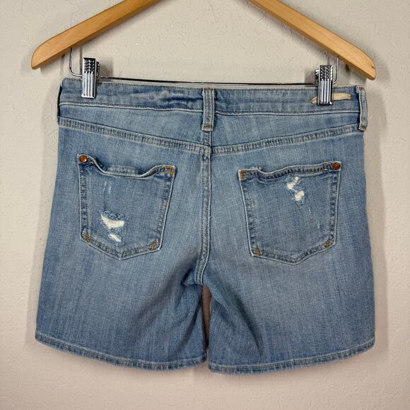 Women's Anthropologie Pilcro Distressed Blue Jean Denim Shorts Size 26 - Picture 5 of 6